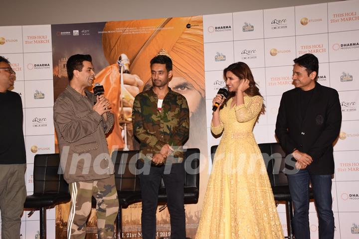 Karan Johar, Anurag Singh, Parineeti Chopra at Kesari Press Conference