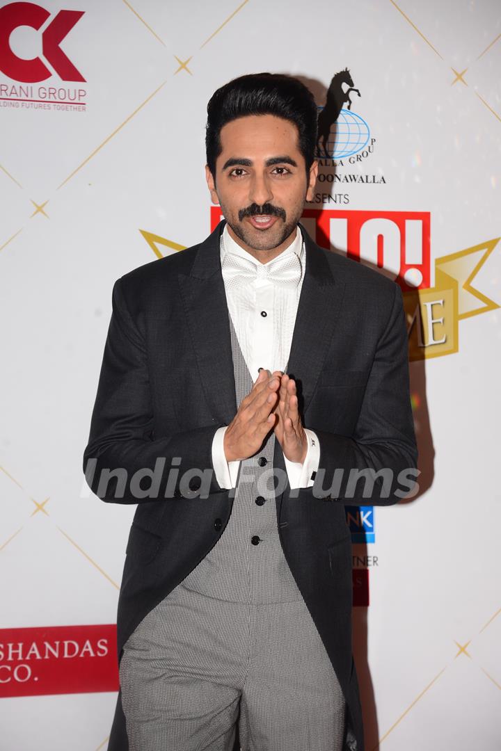 Ayushmann Khurrana at the Hello Hall of fame awards!