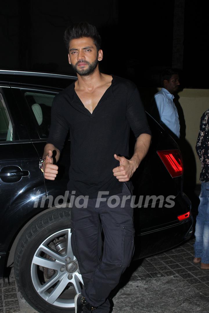 Zaheer Iqbal at the Special screening of upcoming film Notebook!