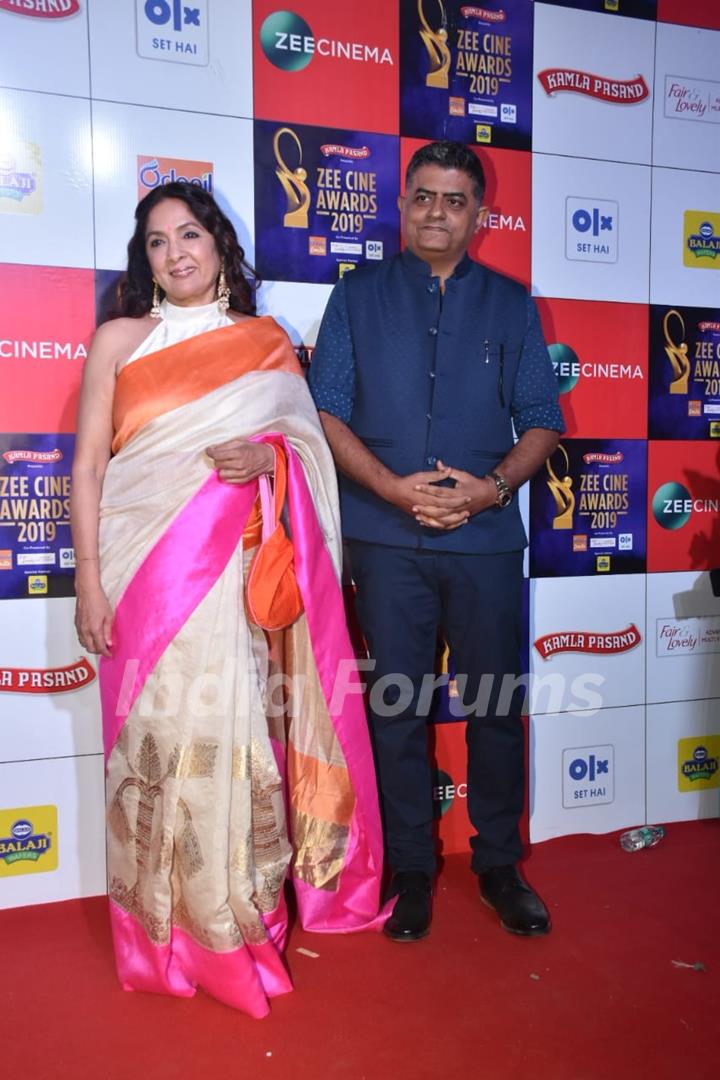 Neena Gupta and Gajraj Rao papped at Zee Cine Awards!