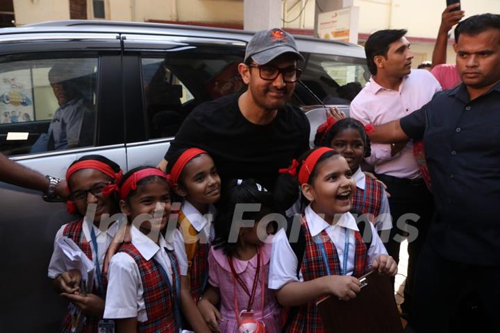 Aamir Khan snapped at a Book Launch