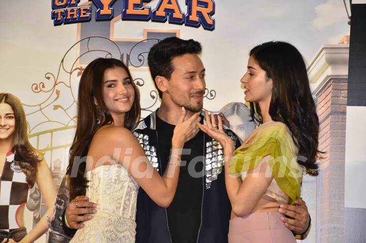 Tiger, Ananya, Tara at the trailer launch of Student of the Year 2