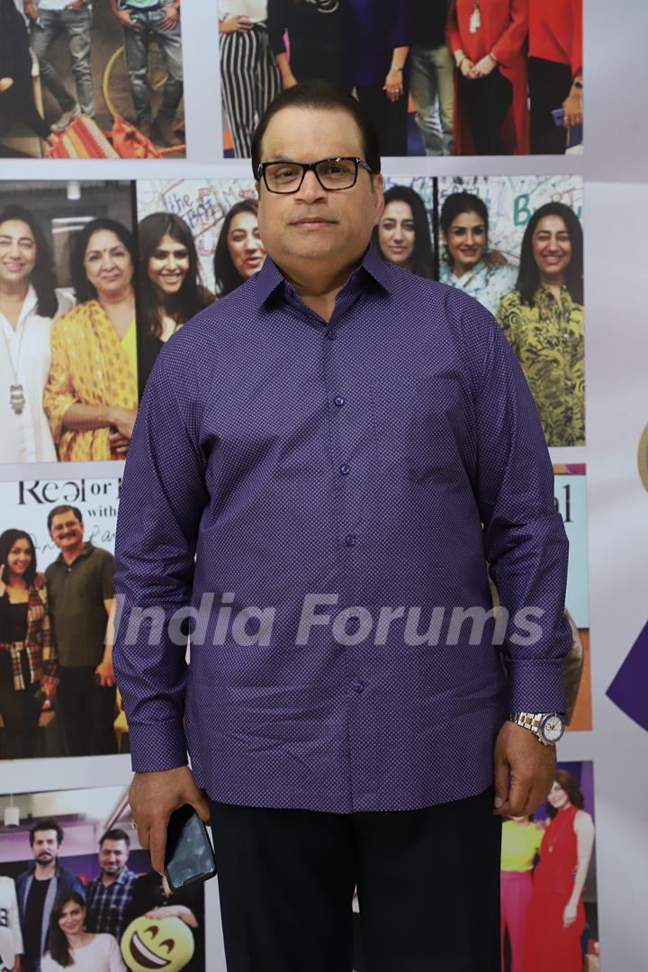 Ramesh Taurani snapped at the launch of Reel or Real season 3