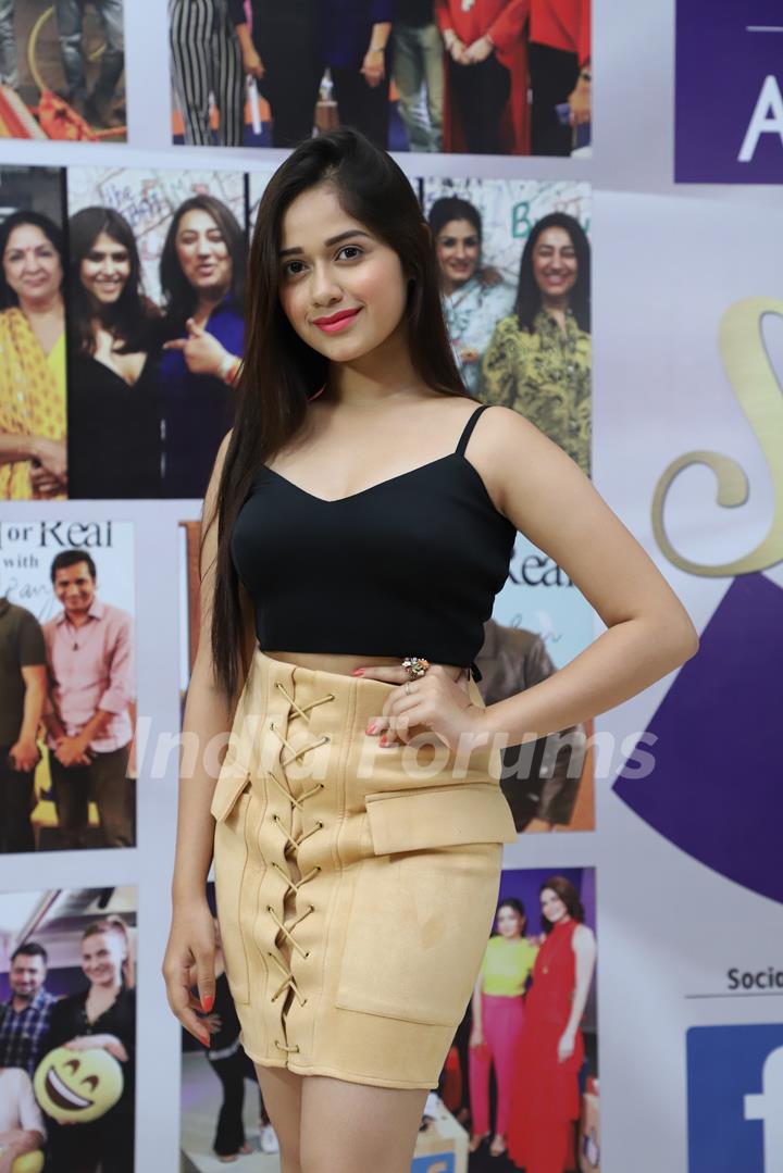 Jannat Zubair Rahmani snapped at the launch of Reel or Real season 3