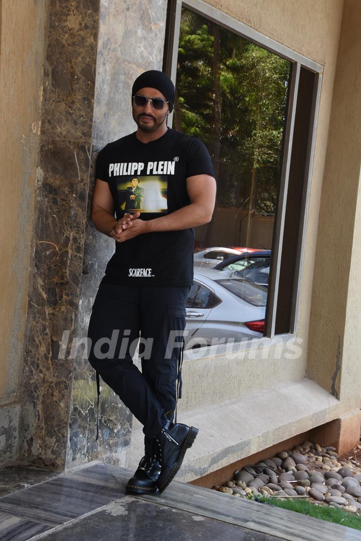 Arjun Kapoor poses as he promotes, India's Most Wanted