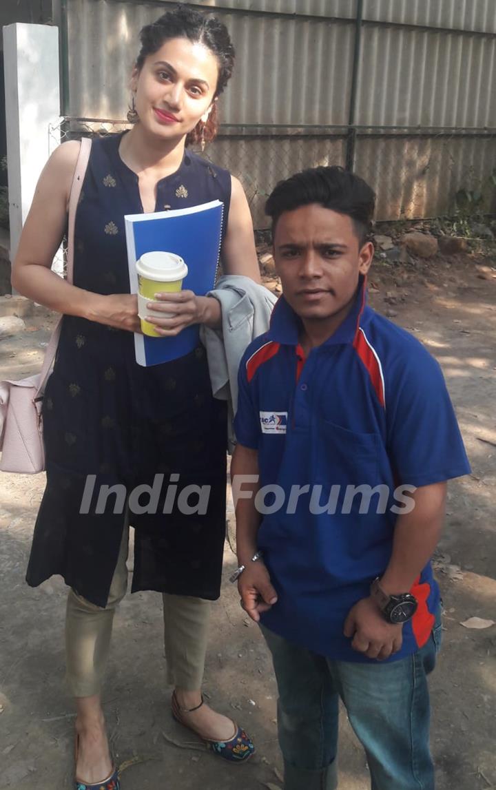 Taapsee Pannu spotted around the town 