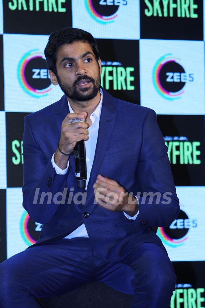 Jatin Goswami snapped at the Press Conference of Zee5 original's Skyfire