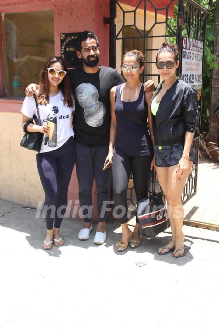 Malaika Arora , Amrita Arora spotted hitting the gym.