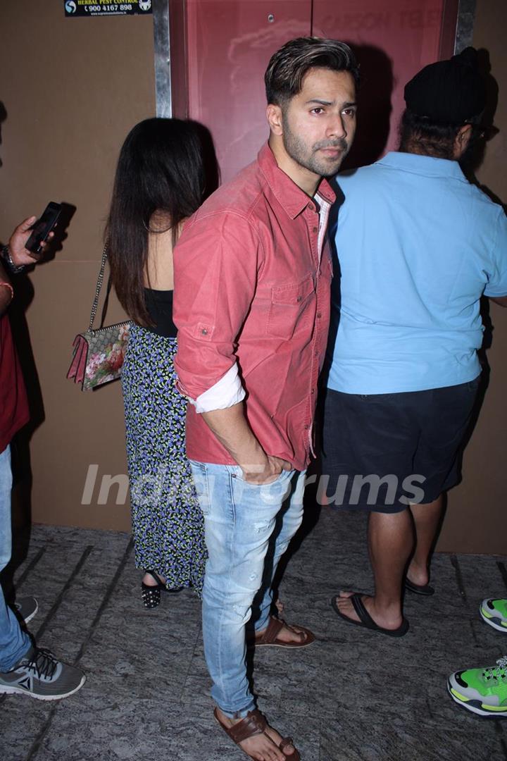 Varun Dhawan spotted at special screening of India's Most Wanted