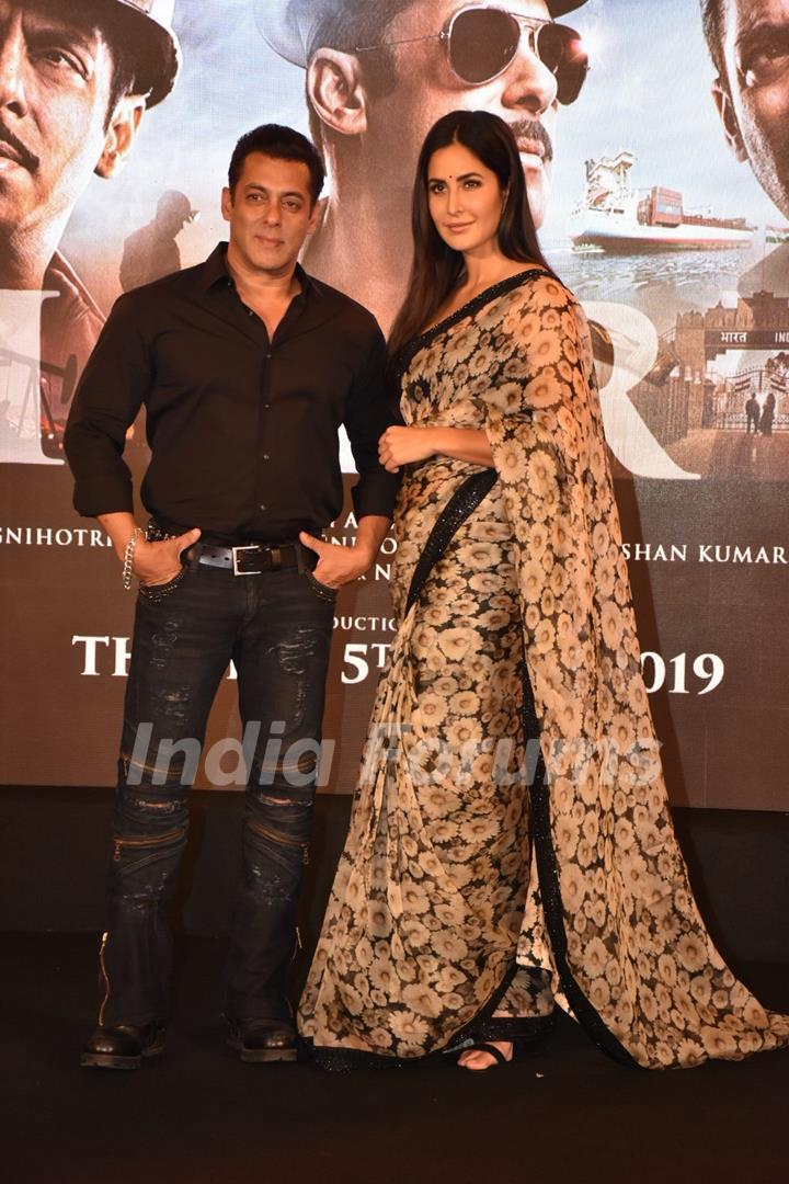 Salman Khan with Katrina Kaif at Bharat song launch 