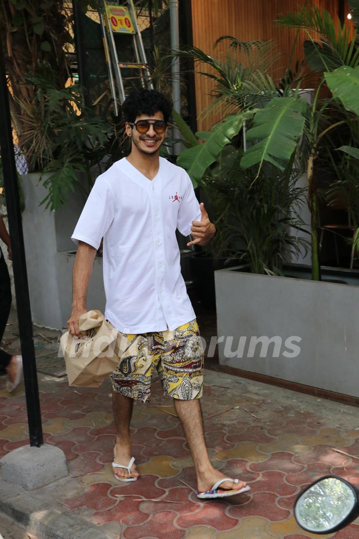 Ishaan Khattar spotted around the town