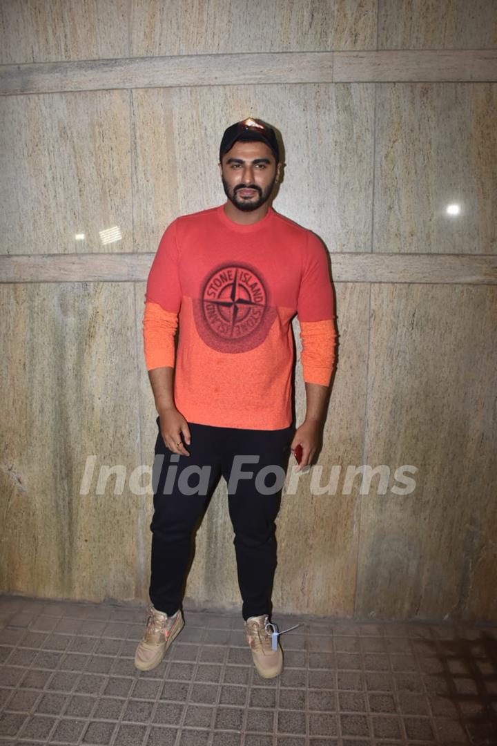 Arjun Kapoor snapped at special screening of India's Most Wanted.