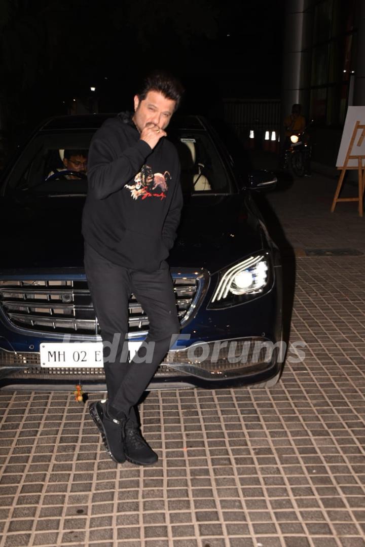 Anil Kapoor snapped at special screening of India's Most Wanted.