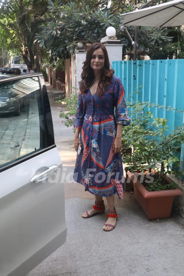 Dia Mirza spotted around the town!