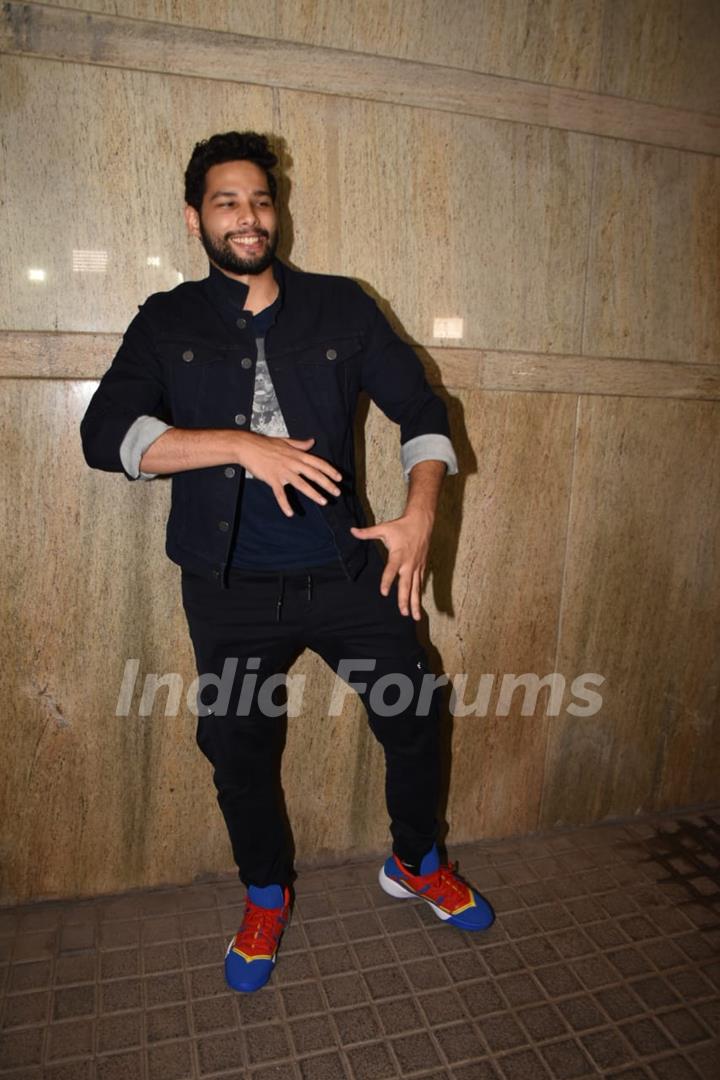 Siddhant Chaturvedi at the screening of India's Most Wanted