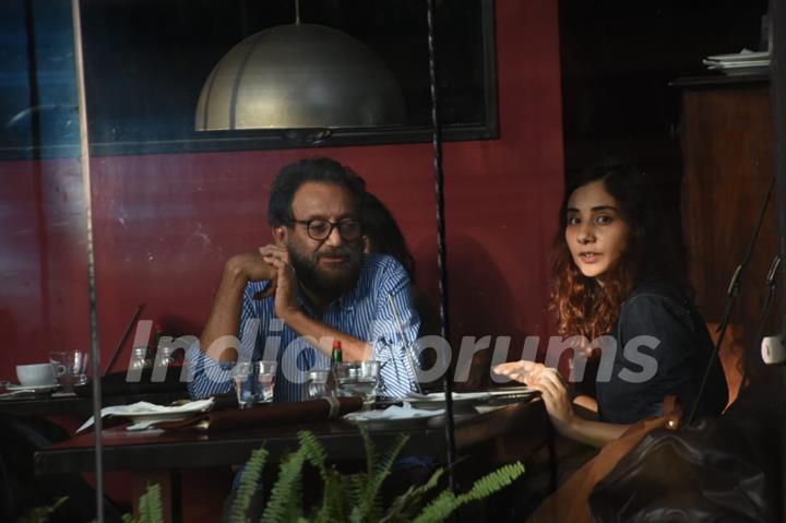 Shekhar Kapur snapped around the town 