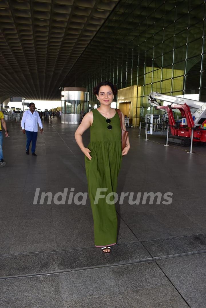 Kangana Ranaut spotted around the town 