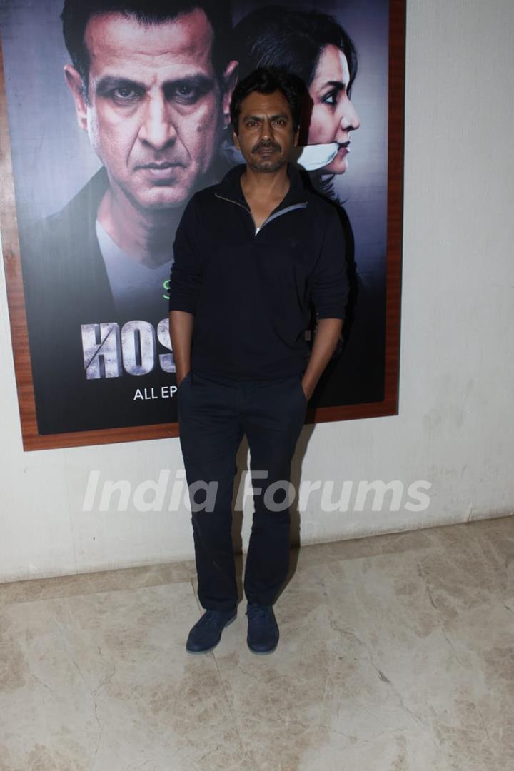 Nawazuddin Siddiqui snapped at the screening of upcoming show Hostage