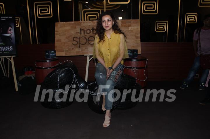 Tisca Chopra snapped at the screening of upcoming show Hostage