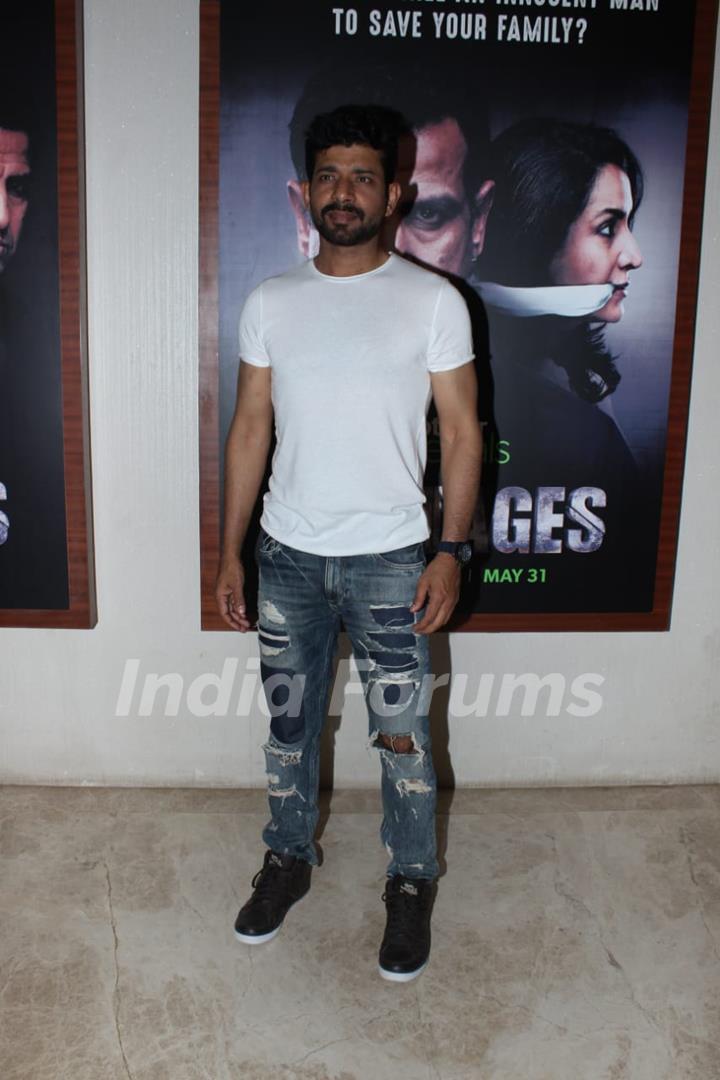 Vineet Kumar Singh at snapped at the screening of upcoming show Hostage