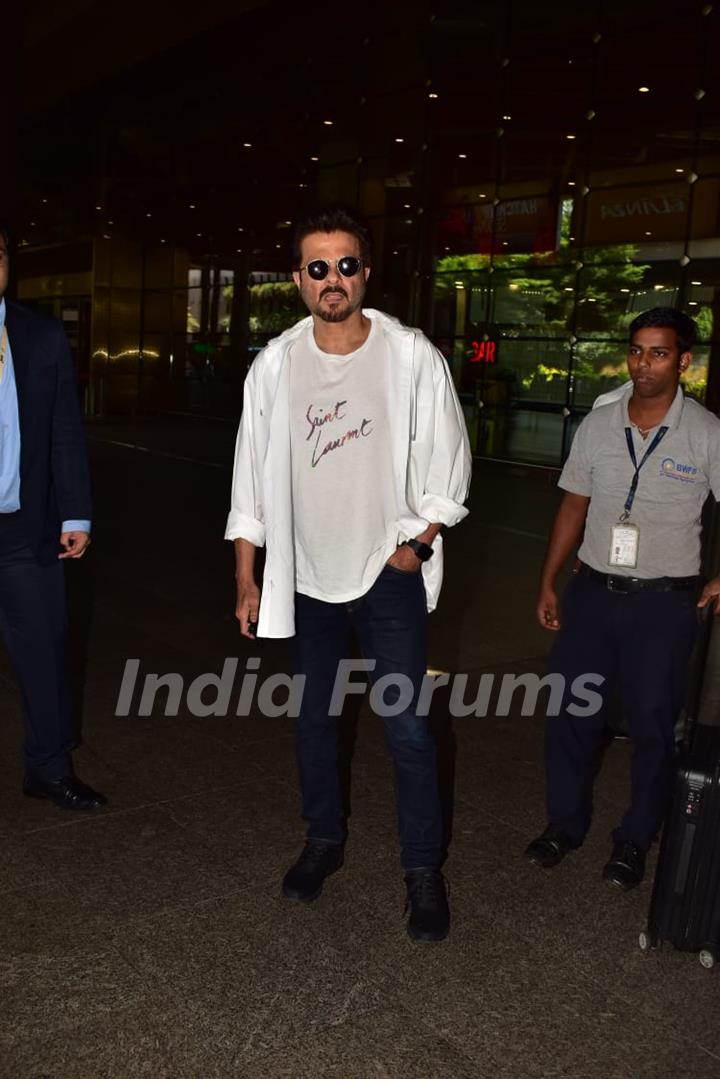 Anil Kapoor snapped at the Airport