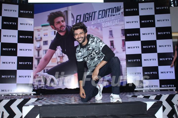 Kartik Aaryan snapped at launch of MUFTI’s latest collection