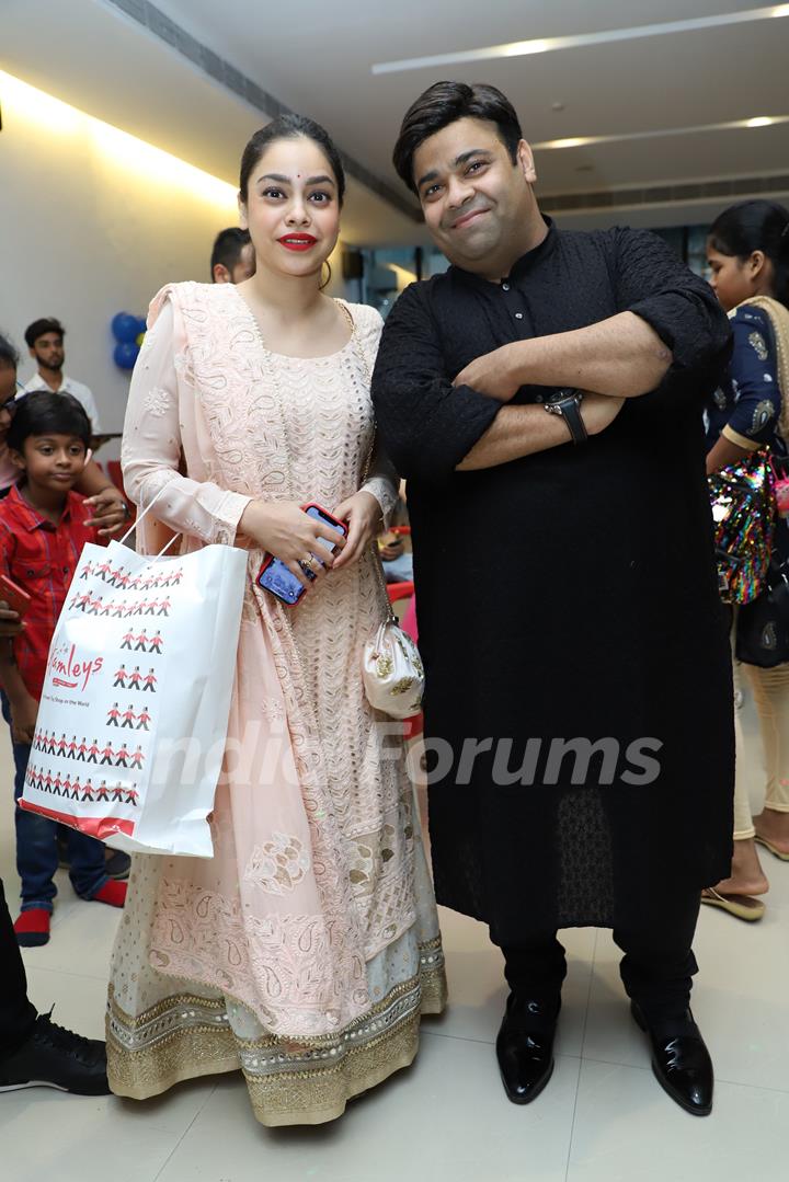 Kiku Sharda and Sumona Chakravarti at Rayaan and Krishaang's birthday bash