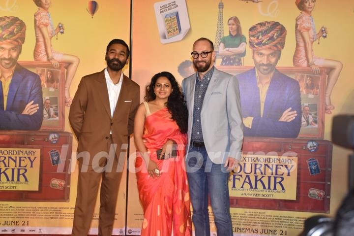 Dhanush and Ken Scott at the trailer launch of The Extraordinary Journey of the Fakir