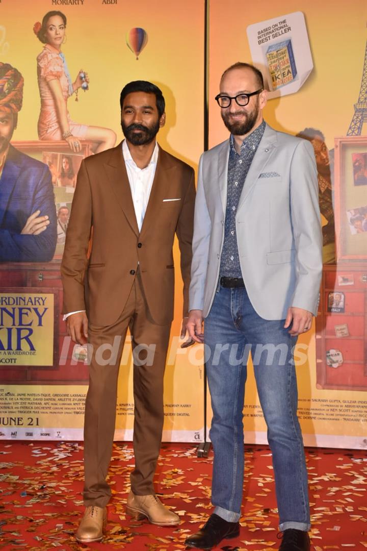 Dhanush and Ken Scott at the trailer launch of The Extraordinary Journey of the Fakir