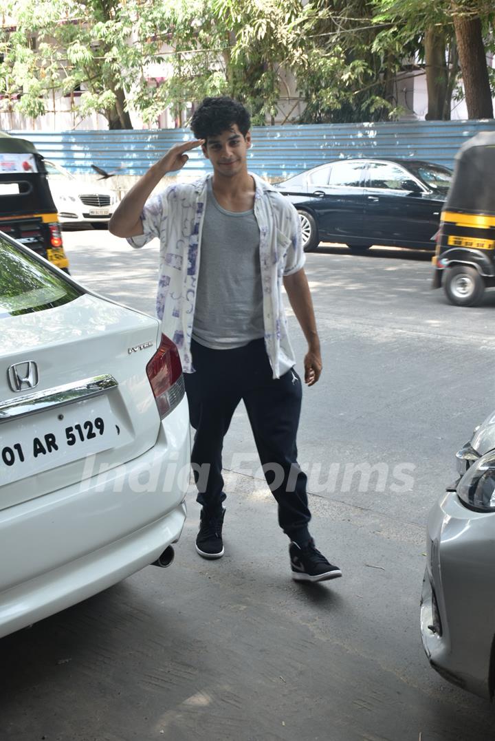 Ishaan Khattar was snapped around the town