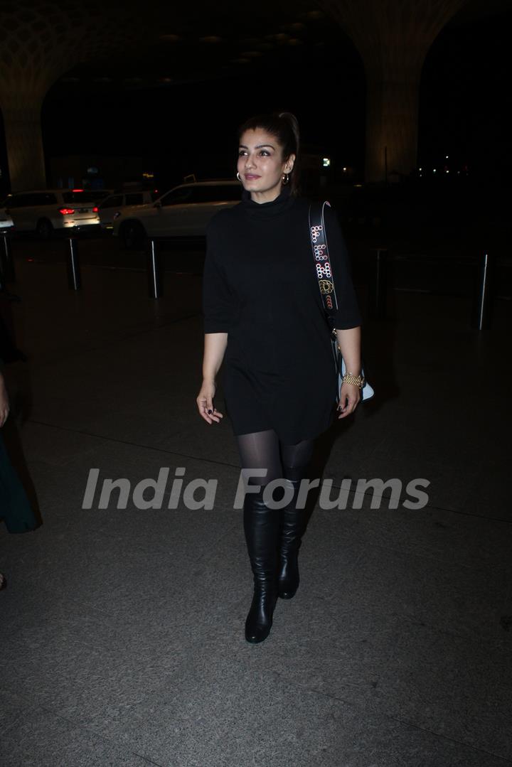 Raveena Tandon snapped at the airport