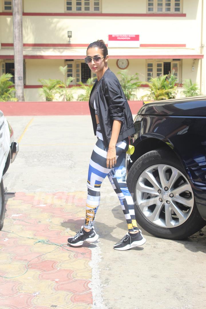 Malaika Arora was spotted around the town