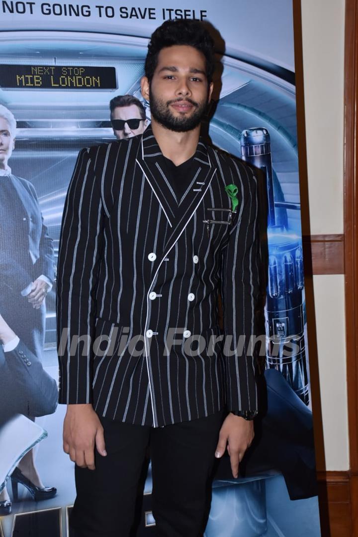 Siddhant Chaturvedi snapped during the promotions of Men In Black International