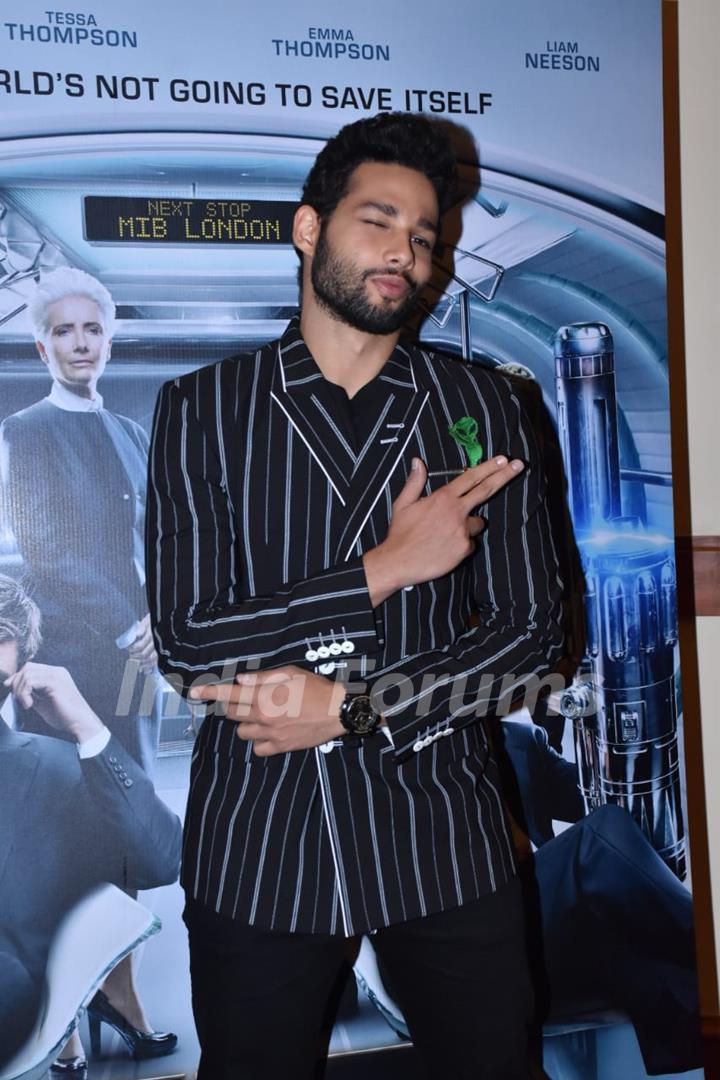 Siddhant Chaturvedi snapped during the promotions of Men In Black International