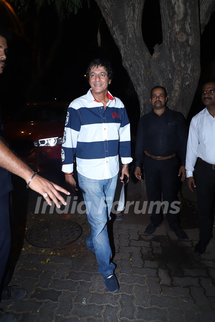 Chunky Panday snapped at Ekta Kapoor's birthday bash