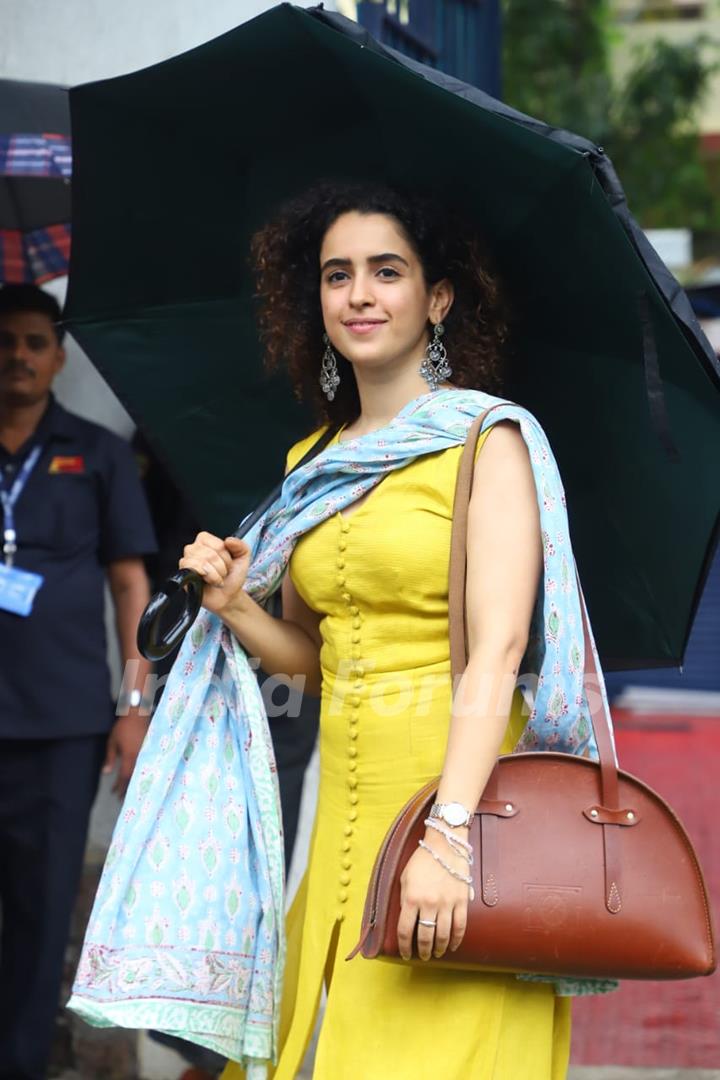 Sanya Malhotra snapped around the town