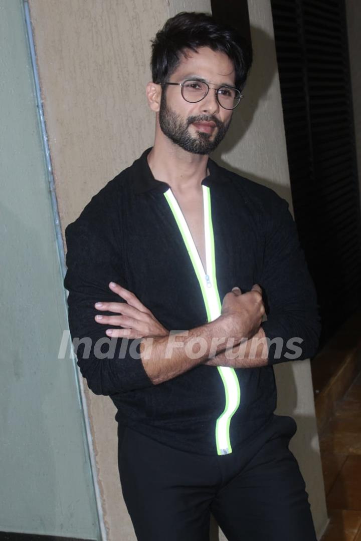 Shahid Kapoor at the promotions of Kabir Singh