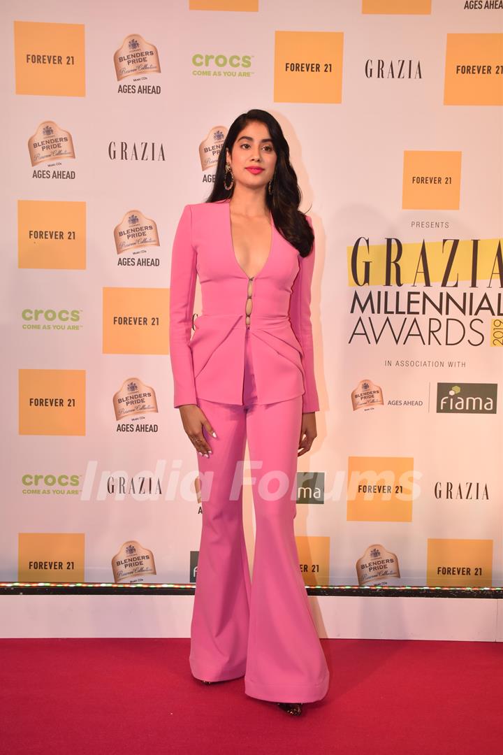 Janhvi Kapoor attends the Grazia Millennial Awards 2019