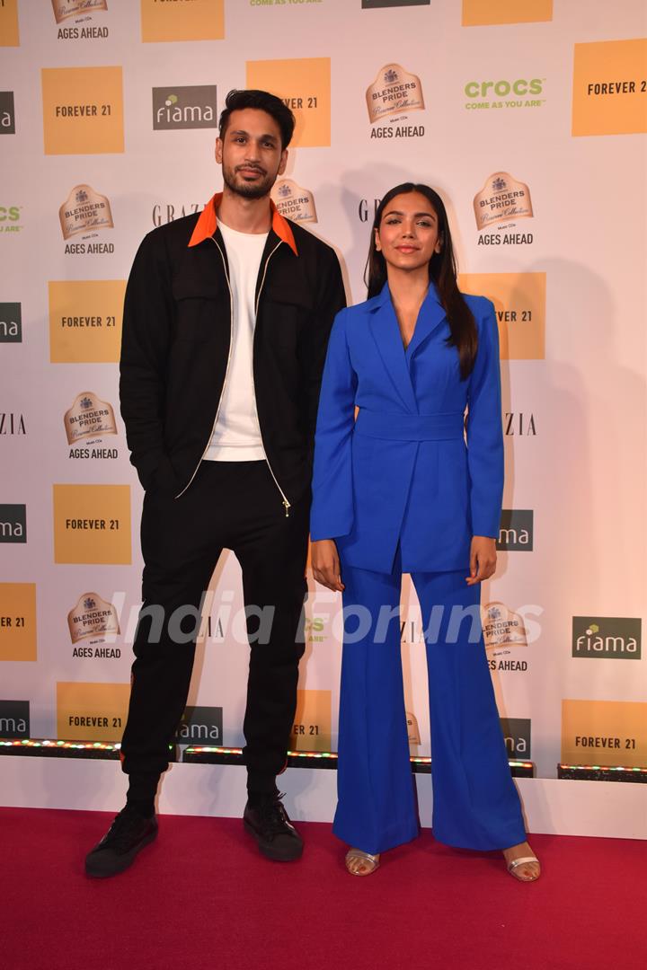 Shriya Pilgaonkar and Arjun Kanungo attend the Grazia Millennial Awards 2019