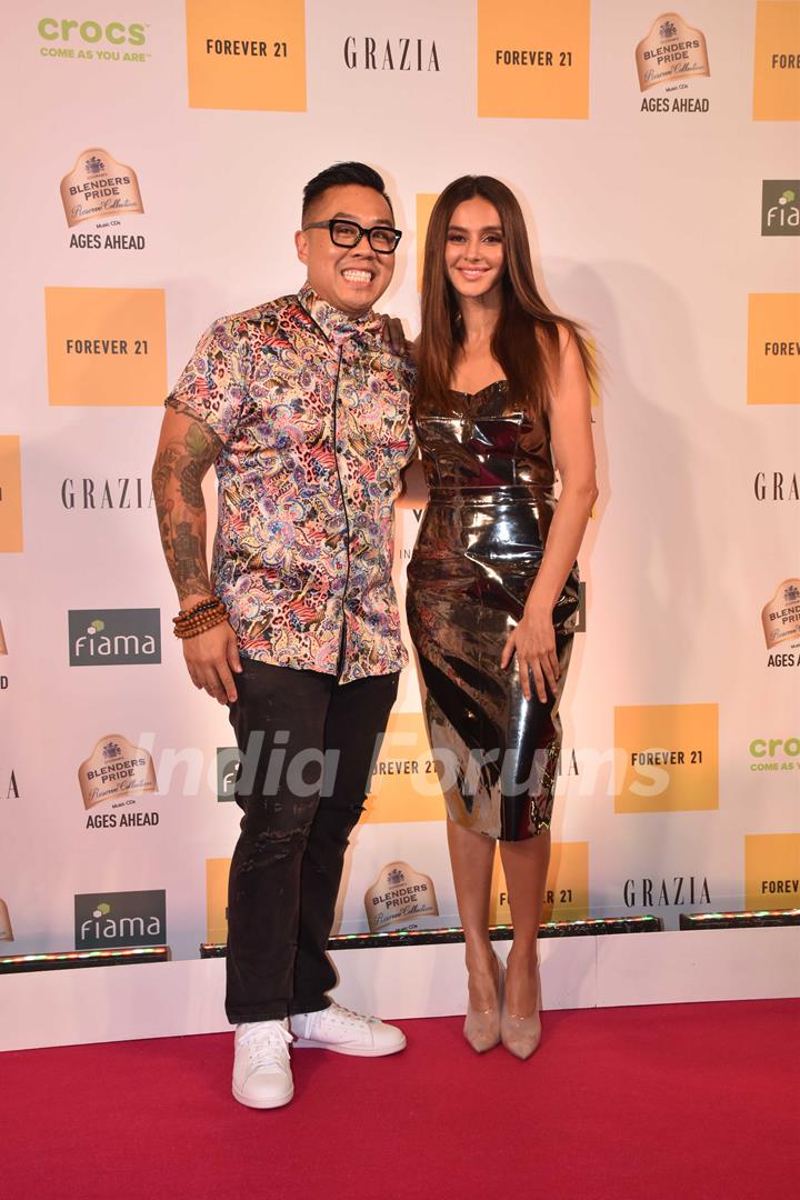 Shibani Dandekar attends the Grazia Millennial Awards 2019