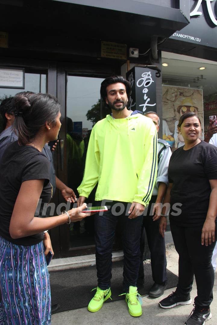 Meezan Jaffery was papped around the town