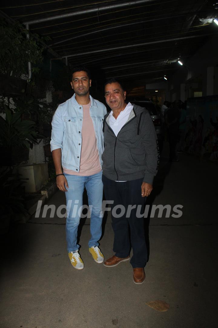 Vicky Kaushal was clicked during the screening of Shadaa