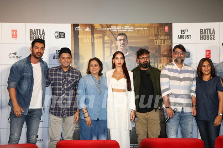 The cast of Batla House at its trailer launch