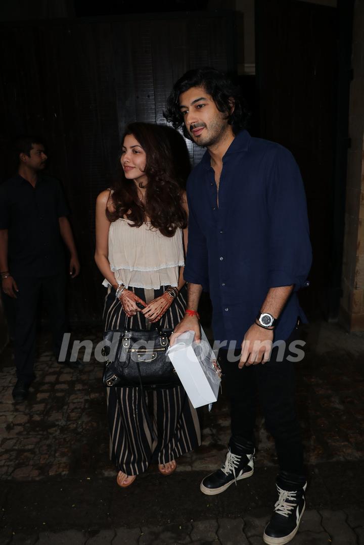 Mohit Marwah snapped with his wife