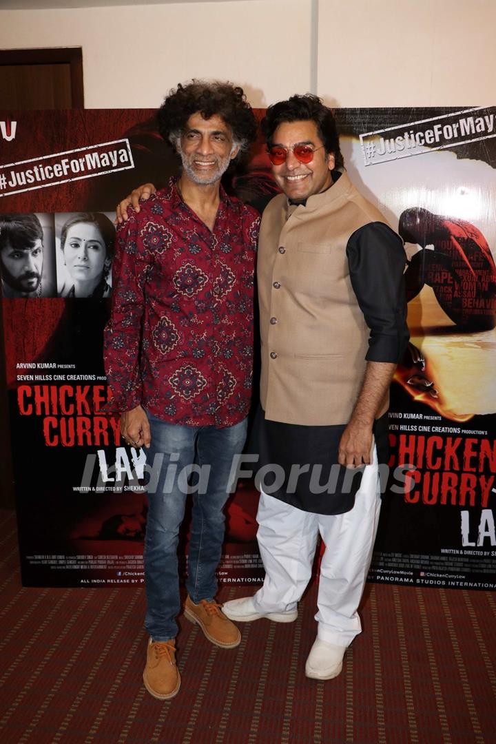 Ashutosh Rana and Makrand Deshpande at the promotions of upcoming film Chicken Curry Law