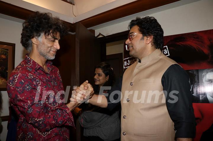 Ashutosh Rana and Makrand Deshpande at the promotions of upcoming film Chicken Curry Law