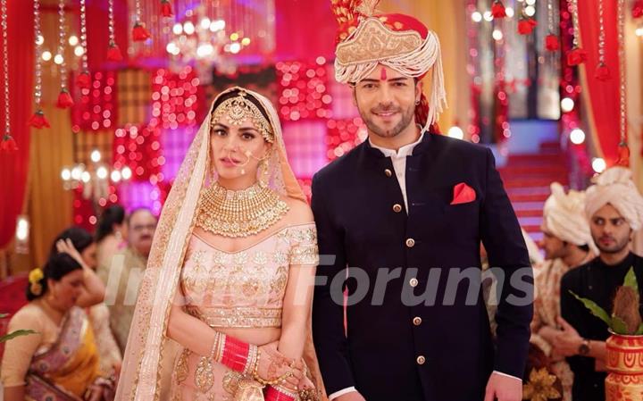 Sanjay Gagnani and Shraddha Arya during their on-going marriage sequence in Kundali Bhagya