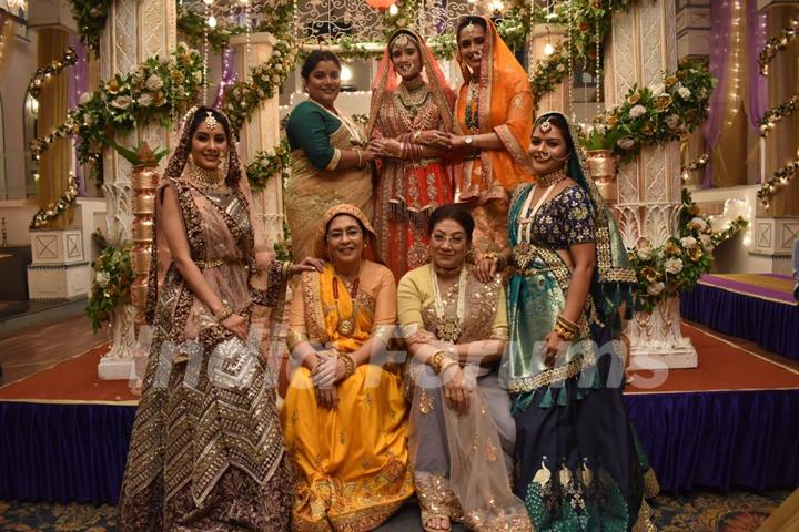 All Ladies on Kartik and Vedika wedding from Yeh Rishta Kya Kehlata Hai