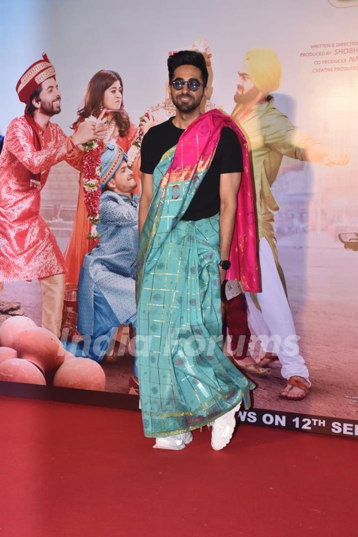 Ayushmann Khurrana snapped during the Dream Girl trailer launch