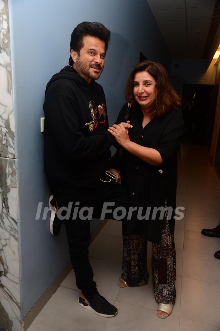 Anil Kapoor and Farah Khan at the special screening of Once Upon a Time in Hollywood!